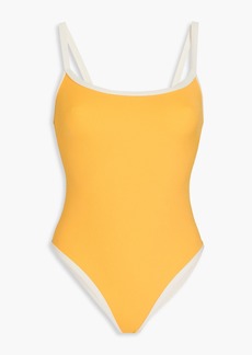 Lisa Marie Fernandez - Stretch-crepe swimsuit - Yellow - 0