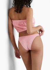 Lisa Marie Fernandez - Victor stretch-cotton bandeau terry bikini - Pink - 1
