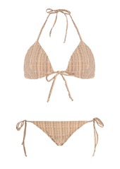 Lisa Marie Fernandez - Women's Padded Triangle Bikini - Stripe - L - Moda Operandi