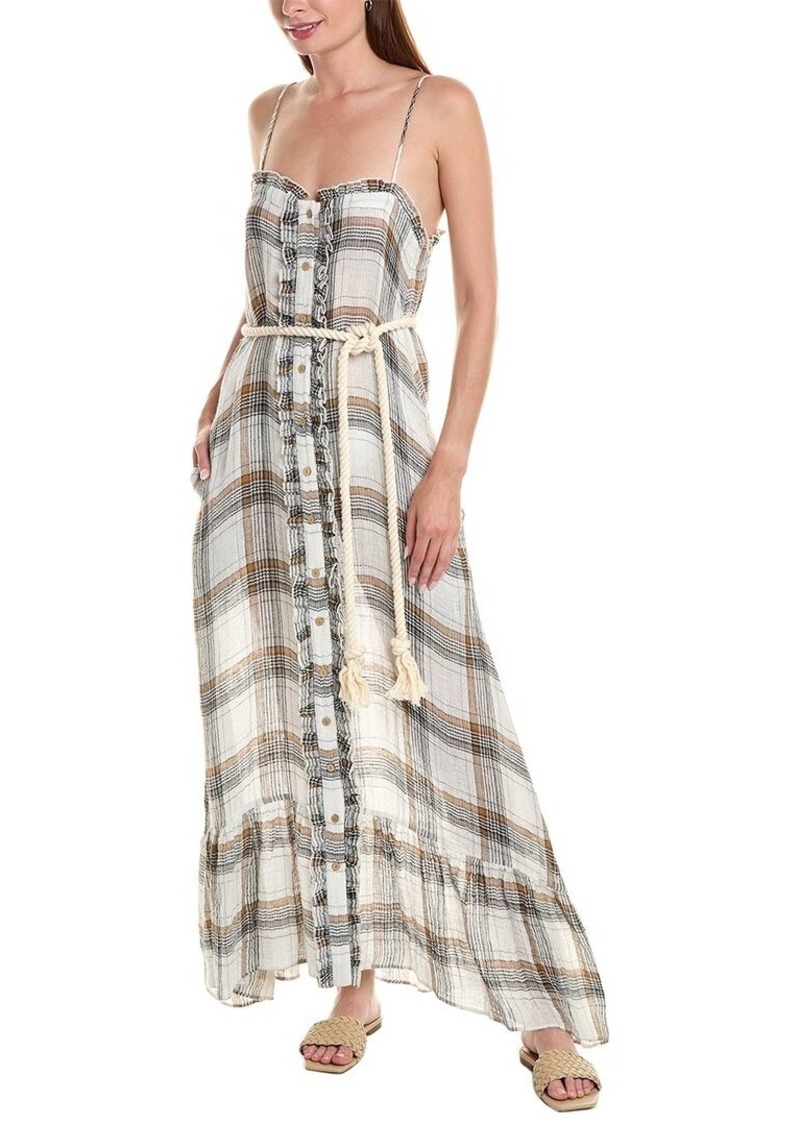 Lisa Marie Fernandez Linen-Blend Maxi Dress