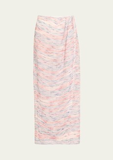 Lisa Marie Fernandez Multi-Striped Gauze Sarong Skirt
