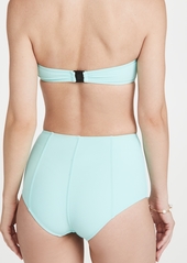 Lisa Marie Fernandez Poppy High Waist Button Bikini Set