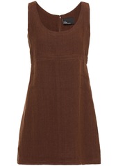 Lisa Marie Fernandez Woman Zani Linen-blend Gauze Mini Dress Chocolate