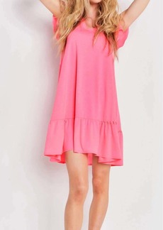 Lisa Todd Free Frills Dress In Party Pink