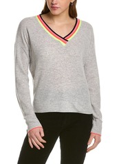 Lisa Todd Neon V-neck Wool & Cashmere-Blend Sweater