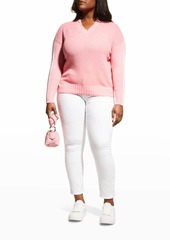 Lisa Todd Plus Size Borderline V-Neck Sweater