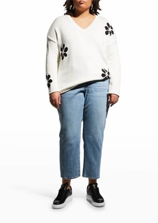 Lisa Todd Plus Size Full Bloom Intarsia Sweater