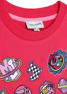 Little Marc Jacobs Pink Logo Patch Sweatshirt