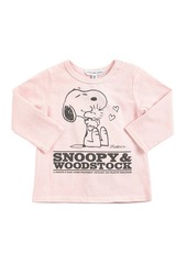 Little Marc Jacobs Snoopy Print Cotton Jersey T-shirt