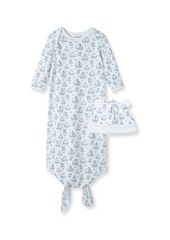 Little Me Baby Boys Boating Knot Gown Set
