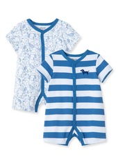Infant Boy's Little Me Puppy 2-Pack Rompers