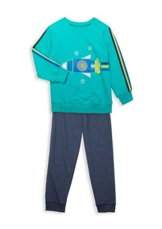 Little Me Little Boy's 2-Piece Sweatshirt & Joggers Set