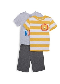 Little Me Little Boy's 3-Piece T-Shirt & Shorts Set