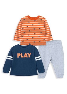Little Me Little Boy's 3-Piece Tee, Sweatshirt & Joggers Set
