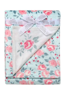 Little Me Baby Girls Newborn Rose Embroidery Blanket - Pink