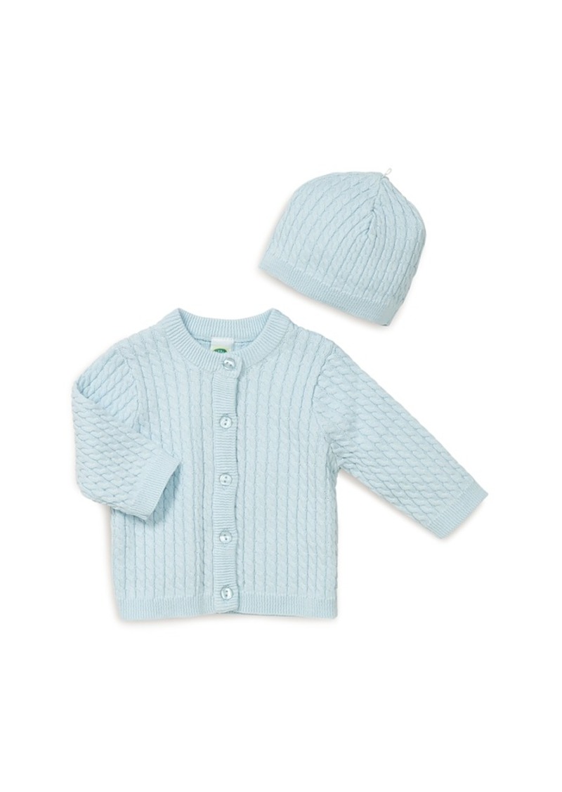 Little Me Boys' Cable-Knit Cardigan & Hat Set - Baby