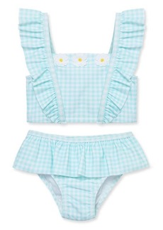 Little Me Daisy Gingham Two-Piece Swimsuit