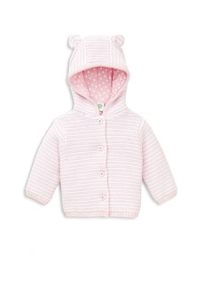 Little Me Girls' Striped Hooded Cardigan - Baby