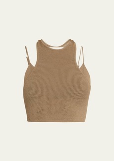 Live the Process Nyx Layered Knit Crop Top
