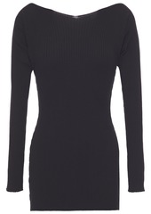Live The Process Woman Ribbed-knit Sweater Black