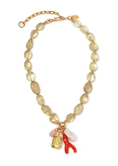 Lizzie Fortunato - Beaded Reef Necklace - Gold - OS - Moda Operandi - Gifts For Her