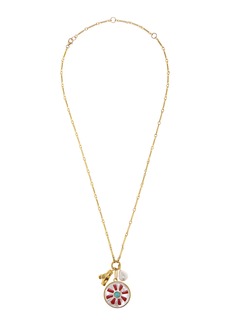 Lizzie Fortunato - Equinox Gold-Plated Pearl; Turquoise Pendant Necklace - Gold - OS - Moda Operandi - Gifts For Her