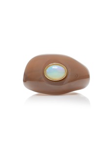 Lizzie Fortunato - Monument Opal Ring - Brown - US 8 - Moda Operandi - Gifts For Her