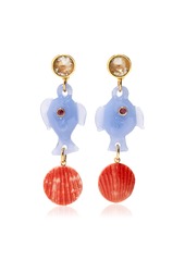 Lizzie Fortunato - Pescado Earrings - Blue - OS - Moda Operandi - Gifts For Her