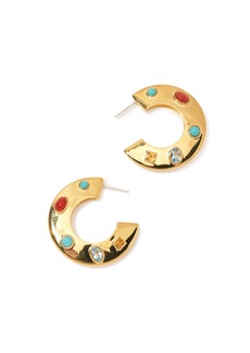 Lizzie Fortunato - Saucer Hoop Earrings - Gold - OS - Moda Operandi - Gifts For Her