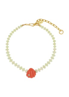 Lizzie Fortunato - Sebastian Beaded Topaz Pendant Necklace - Orange - OS - Moda Operandi - Gifts For Her