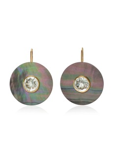 Lizzie Fortunato - Taj II Amethyst Gold-Plated Earrings - Grey - OS - Moda Operandi - Gifts For Her