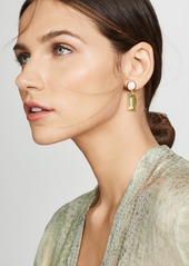 Lizzie Fortunato Crystal Column Earrings