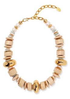 Lizzie Fortunato Interval Cultured Pearl Collar Necklace