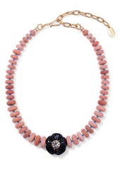 Lizzie Fortunato Peach Blossom Beaded Necklace