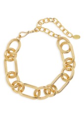 Lizzie Fortunato Chain Link Collar Necklace in Gold at Nordstrom