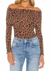 LnA Blake Sweater In Brushed Leopard