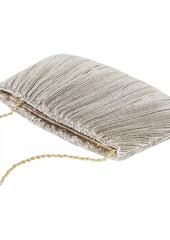 Loeffler Randall Brit Metallic Pleated Clutch-On-Chain