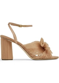 Loeffler Randall Camellia pleated knot 90mm sandals