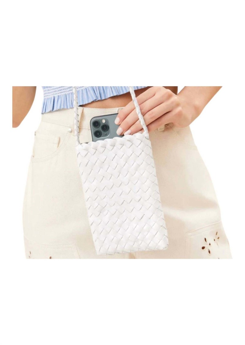 Loeffler Randall Grace Mini Woven Crossbody In White