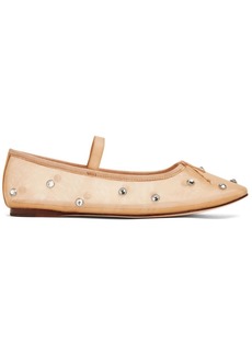 Loeffler Randall Leonie crystal-embellished ballerina shoes