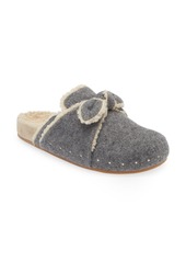 Loeffler Randall Bree Faux Shearling Lined Clog in Grey at Nordstrom Rack