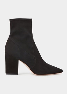 Loeffler Randall Isla Suede Chunky-Heel Boots