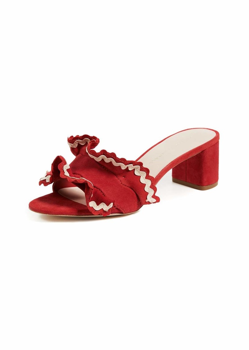 LOEFFLER RANDALL Women's Vera-KSRR Slide Sandal bright red/natural