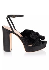 Loeffler Randall Natalia 115MM Pleated Bow Platform Sandals