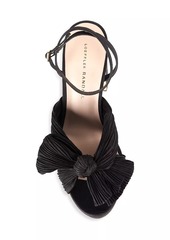 Loeffler Randall Natalia 115MM Pleated Bow Platform Sandals