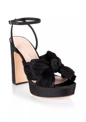 Loeffler Randall Natalia 115MM Pleated Bow Platform Sandals