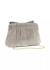 Loeffler Randall Rayne Pleated Lamé Bow Clutch