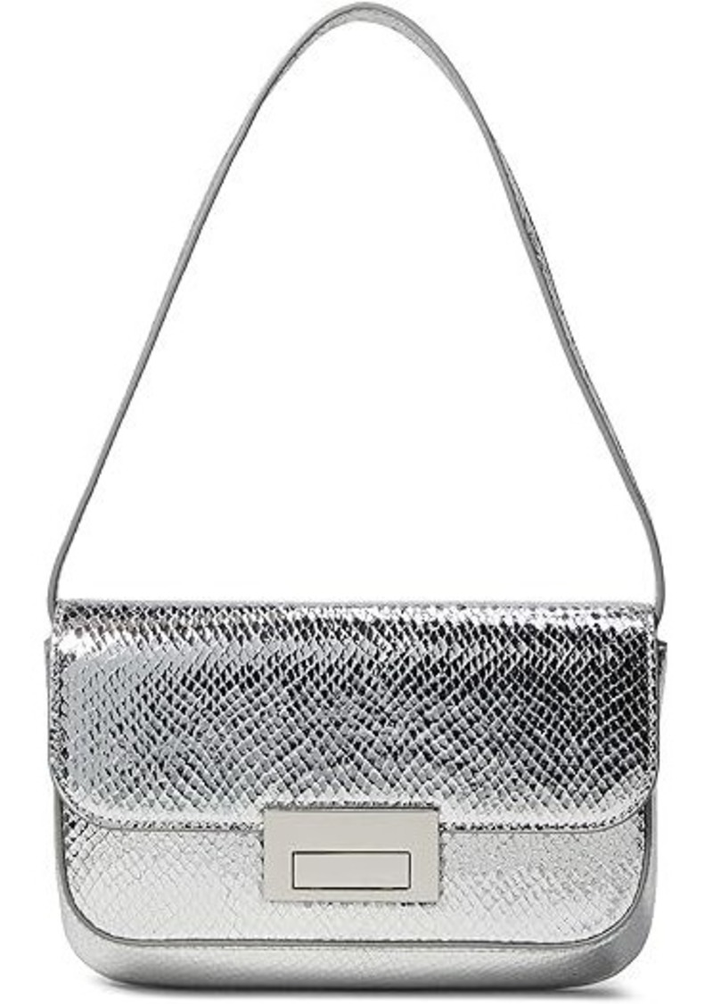 Loeffler Randall Stefania Leather Flap Baguette Shoulder Bag