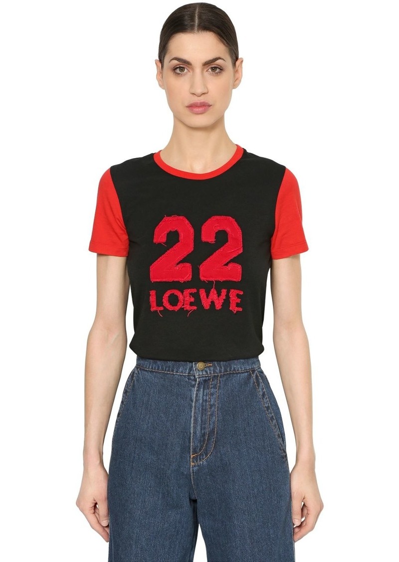Loewe 22 Patch Cotton Jersey T-shirt