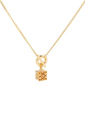 Loewe Anagram 24kt gold-plated sterling silver necklace